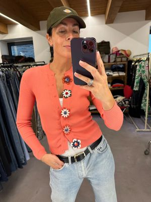 CARDIGAN FENDI BOTTONI STACCABILI A FIORE