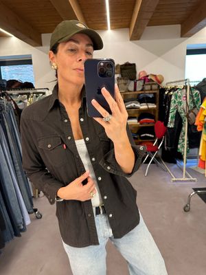 CAMICIA LEVIS DENIM NERO TG S