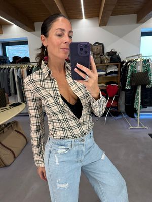 CAMICIA BURBERRY DONNA CHECK PICCOLO TG S