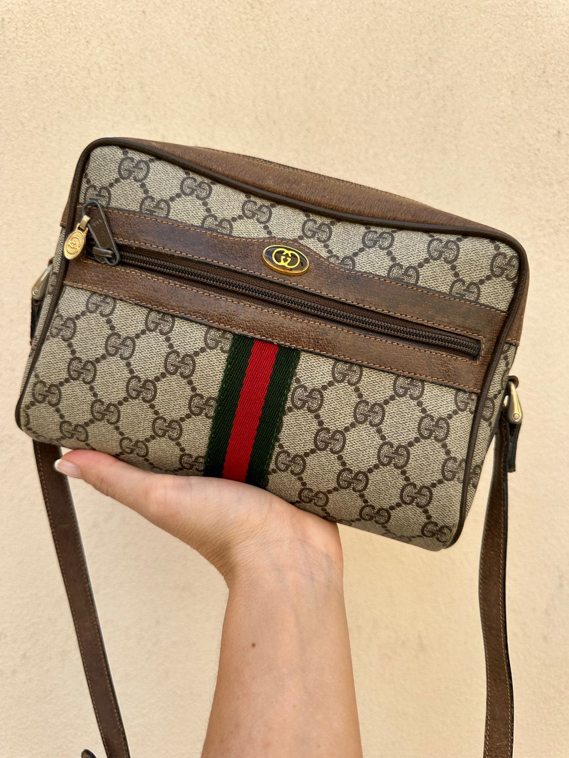 TRACOLLA GUCCI OPHIDIA VINTAGE MARRONE CLASSICA