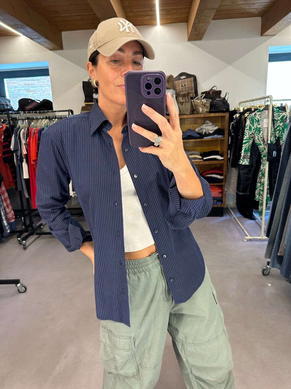 CAMICIA VALENTINO BLU GESSATO AZZURRO
