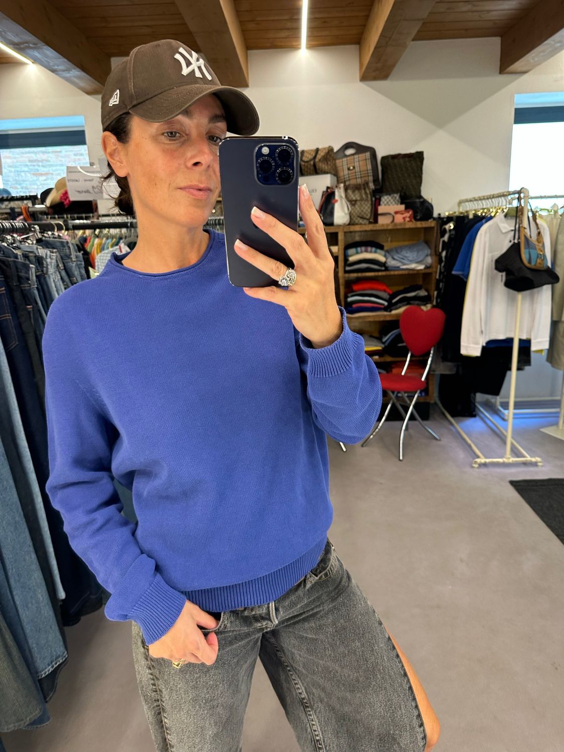 MAGLIONCINO CP COMPANY BLUETTE/VIOLA