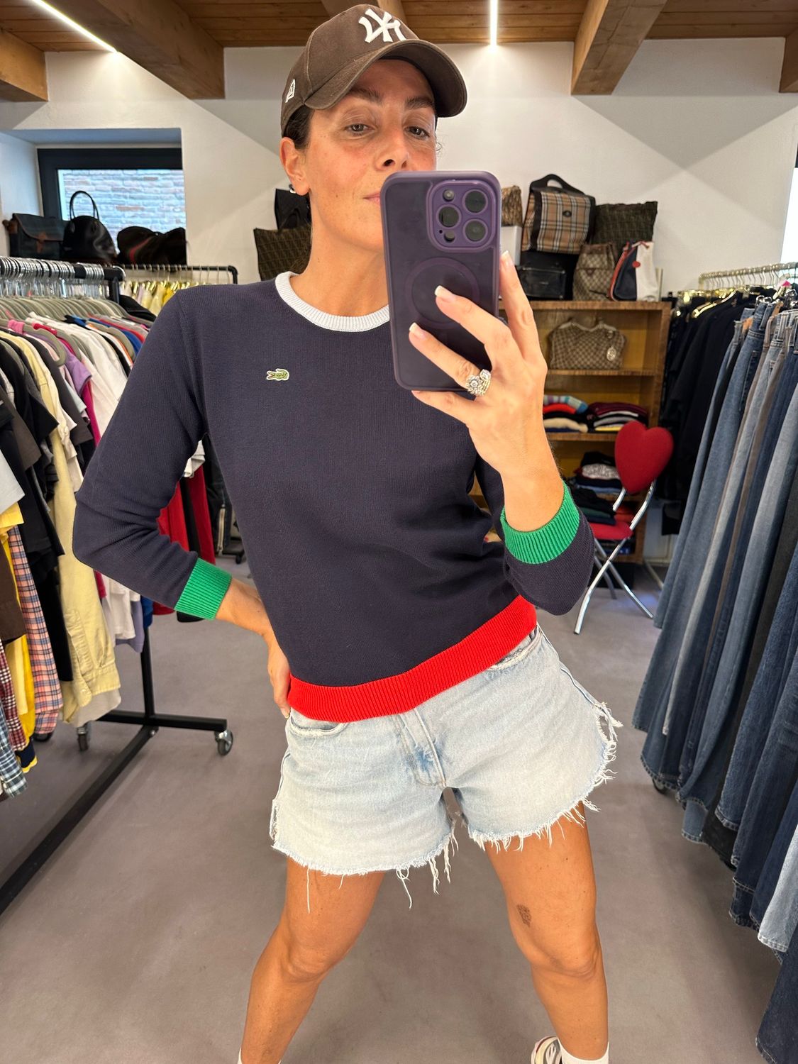 MAGLIONCINO LACOSTE COTONE 4 COLORI
