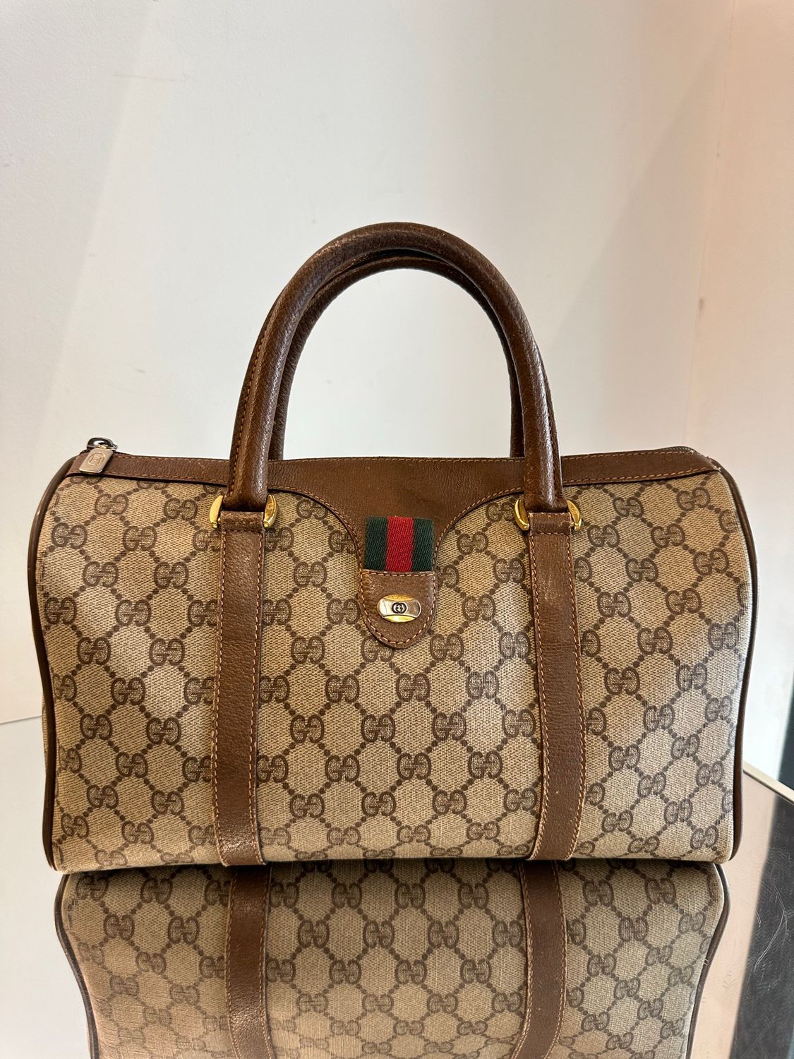 GUCCI BOSTON VINTAGE MARRONE