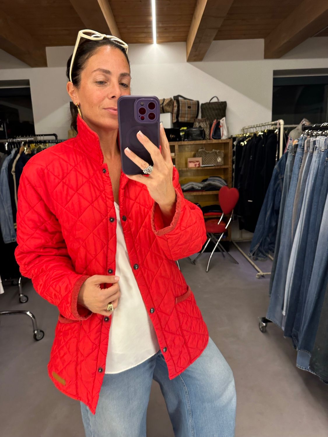 TRAPUNTINO BURBERRY ROSSO DONNA