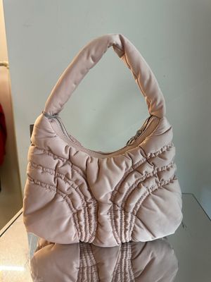 BORSA TRUSSARDI TESSUTO TRAPUNTATO ROSA TENUE