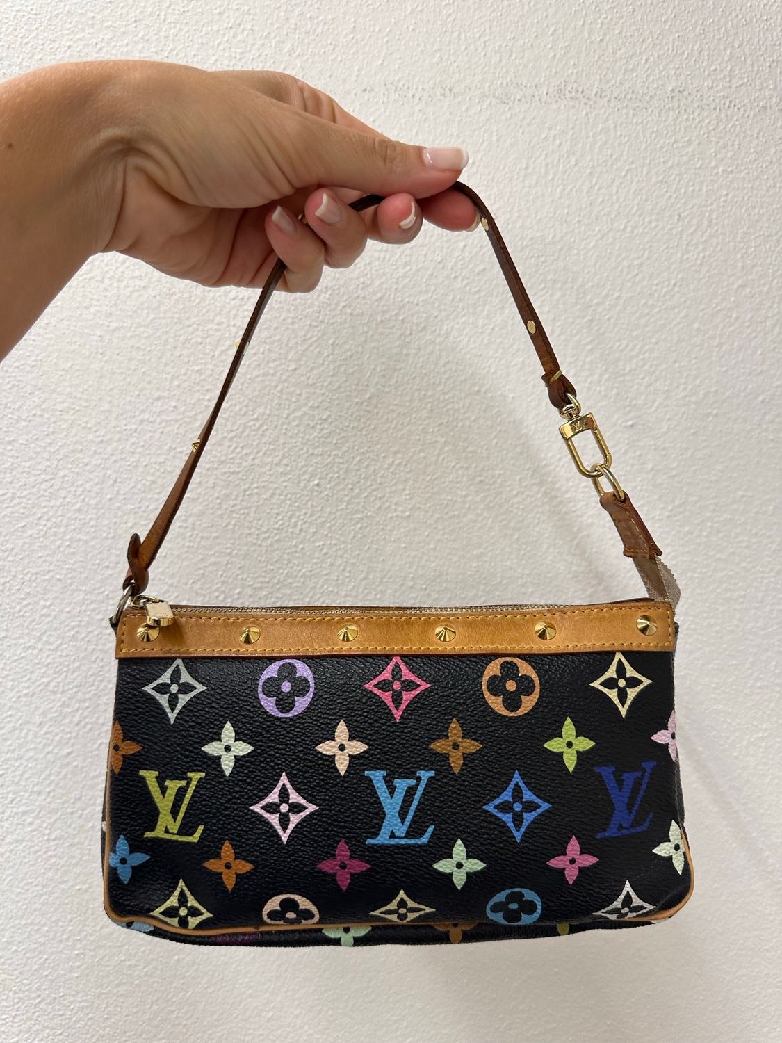 LOUIS VUITTON POCHETTE ACCESSOIRES MURAKAMI MULTICOLOR BLACK