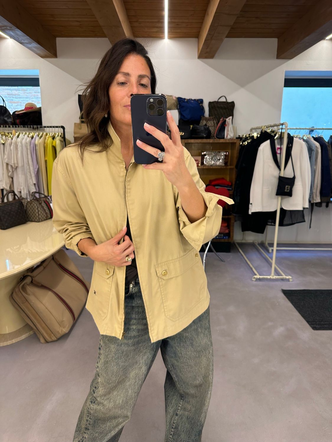 GIACCHETTO/CAMICIA BURBERRY TELA SABBIA 