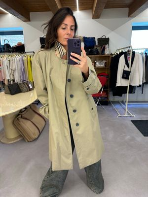 TRENCH BURBERRY CLASSICO MONOPETTO UNISEX TG 54