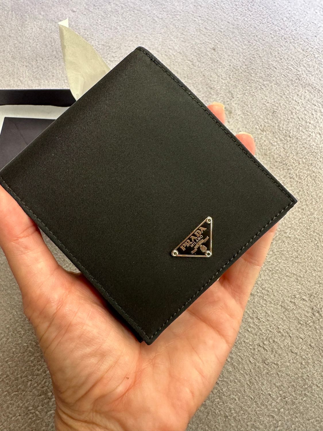 PORTAFOGLIO UOMO PRADA NYLON NERO