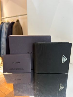 PORTAFOGLIO UOMO PRADA NYLON NERO