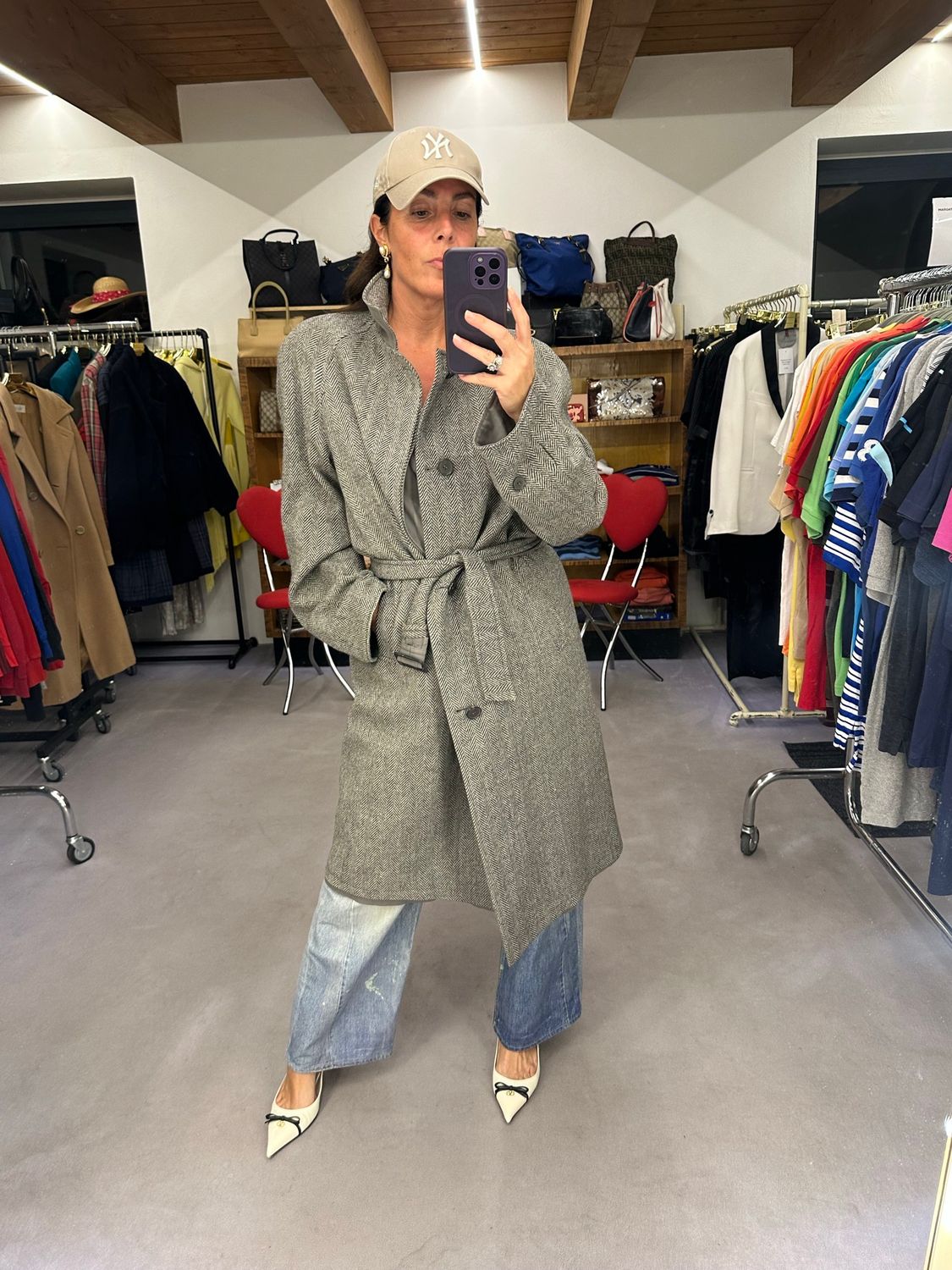 TRENCH VINTAGE SARTORIALE DOUBLE FACE 