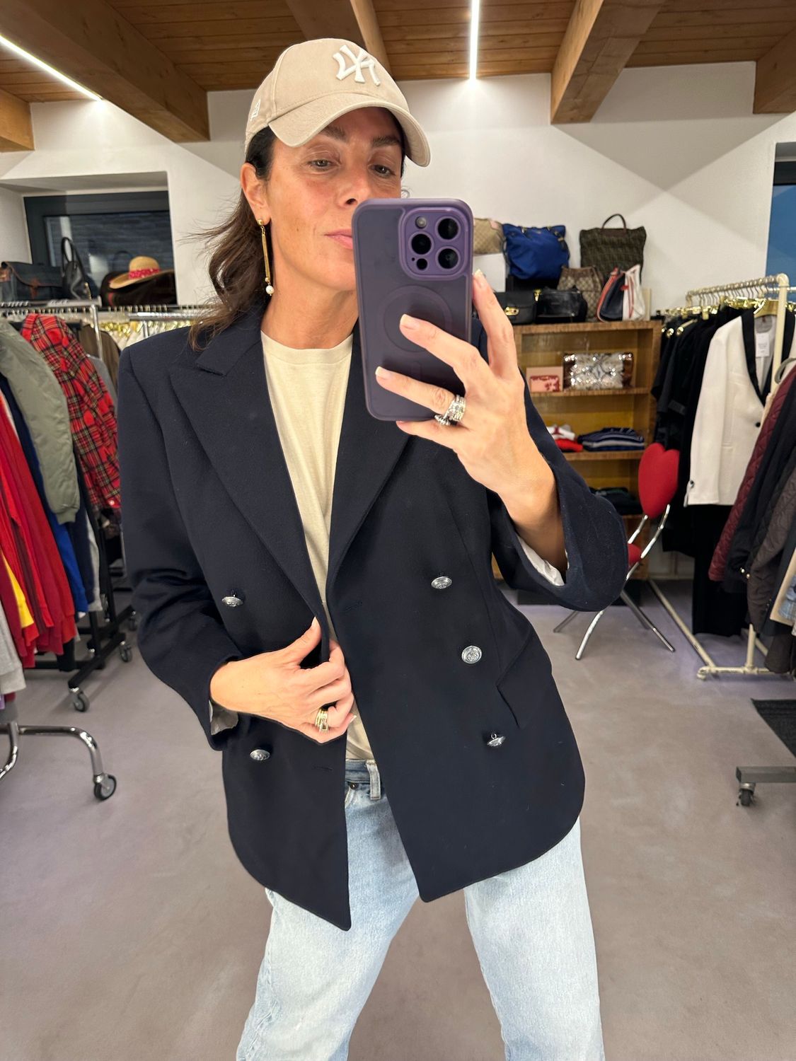 BLAZER DONNA MARINA MILITARE ORIGINALE BLU TG 46