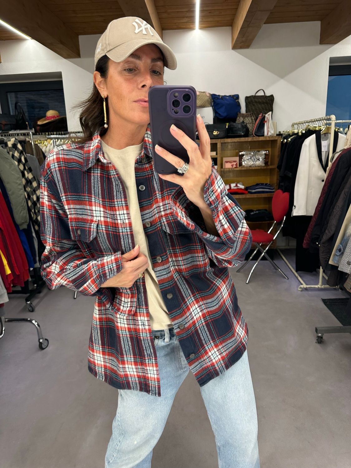 CAMICIA INVERNALE WOOLRICH SCOZZESE BLU UNISEX TG M