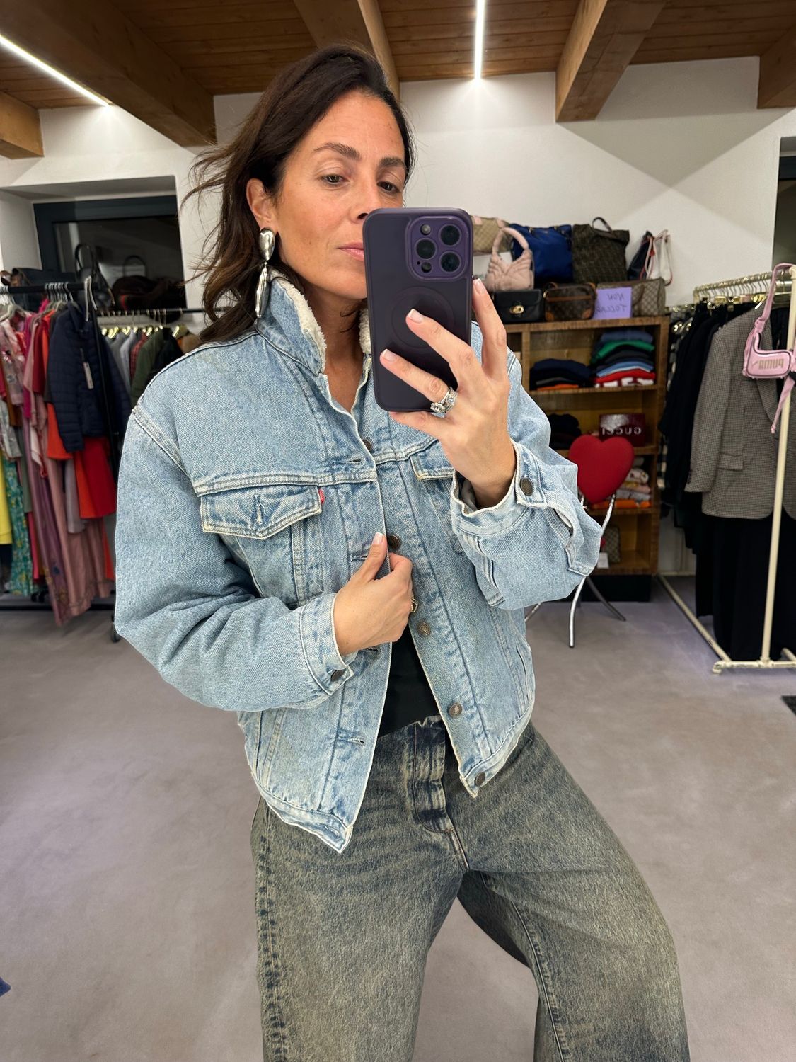 GIUBBOTTO LEVIS DENIM INTERNO AGNELLINO TG S UNISEX