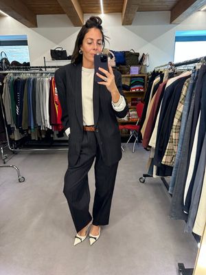 TAILLEUR GIACCA PANTALONE PROFILO GESSATO UNISEX