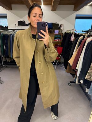 TRENCH BURBERRY VINTAGE UNISEX KAKI