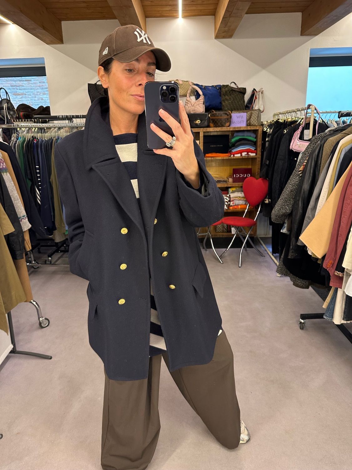 CAPPOTTO PEACOAT ORIGINALE MARINA MILITARE PURA LANA BLU NOTTE