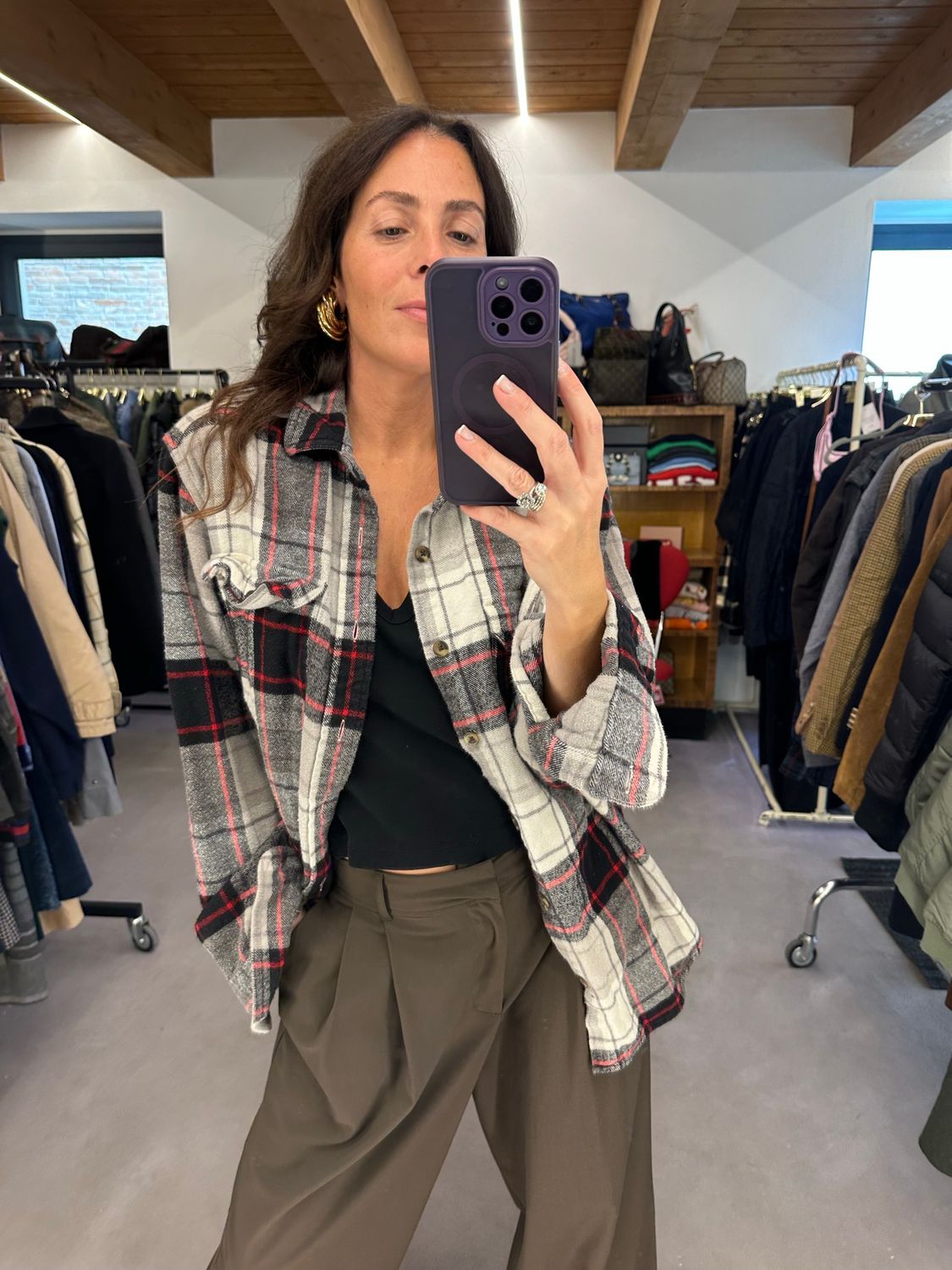 CAMICIA WOOLRICH FLANELLA CORPOSA FANTASIA SCOZZESE