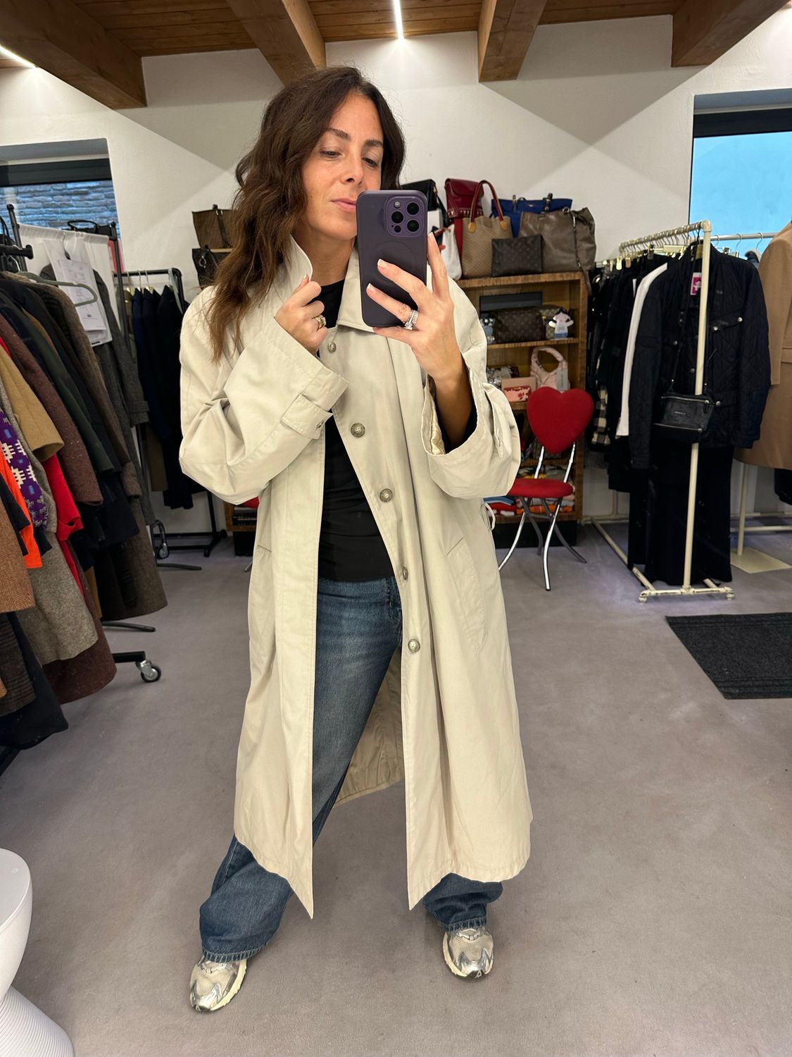 TRENCH VINTAGE LANCETTI UNISEX OVER GREIGE