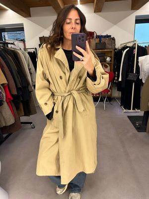 TRENCH VINTAGE DANIEL HECHTER DOPPIOPETTO SABBIA UNISEX OVER 