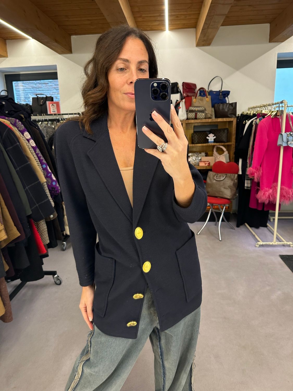 GIACCA DIOR VINTAGE BOTTONI CAMMEO MAXI