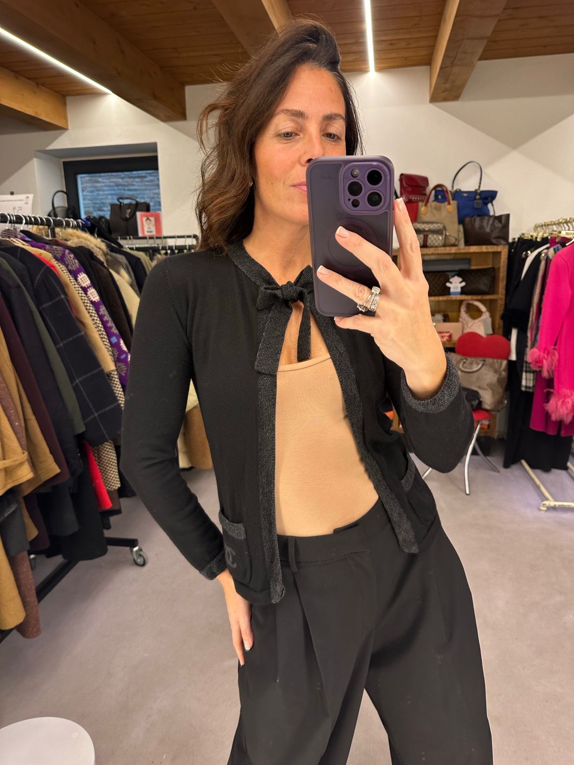 CARDIGAN CHANEL CON FIOCCO