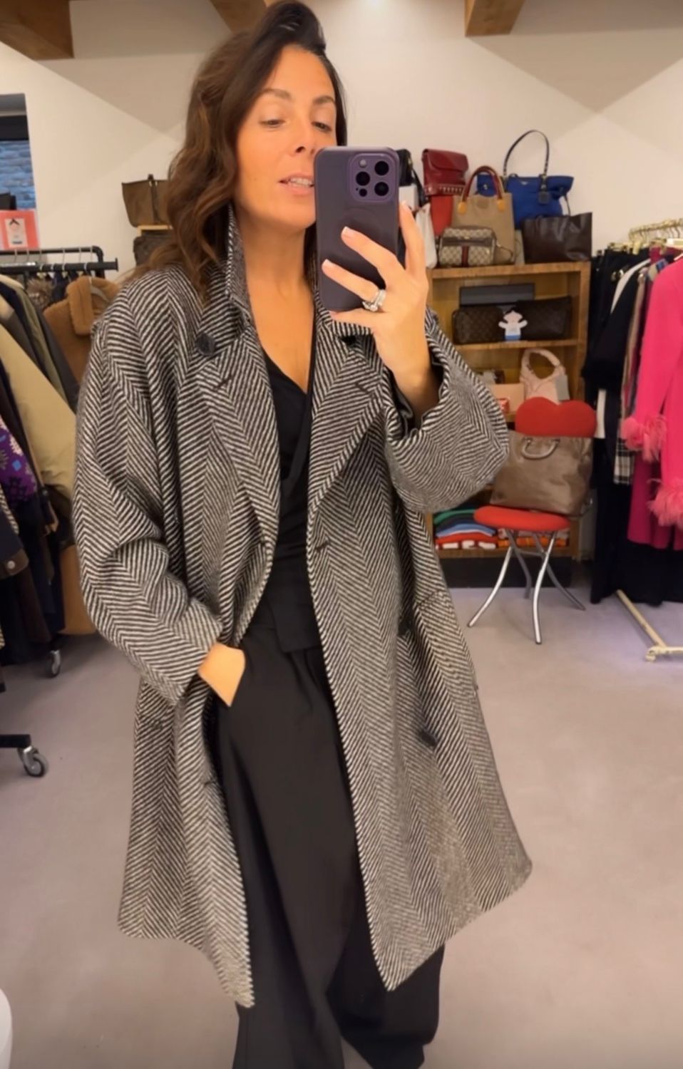 CAPPOTTO GIORGIO ARMANI PURA LANA VERGINE SPINATO