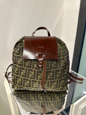 ZAINETTO FENDI MONOGRAM ZUCCA E PELLE