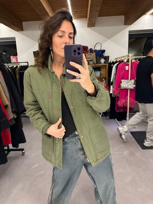 CAMICIA LEVIS VERDE MILITARE IMBOTTITA