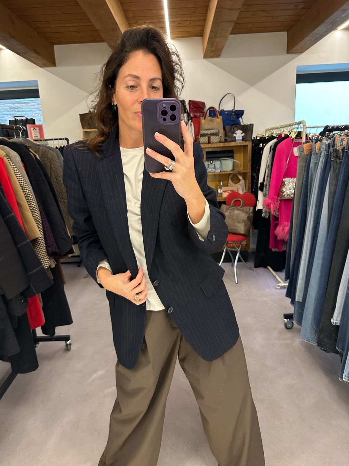 BLAZER BURBERRY GESSATO BLU TG 50 SLIM