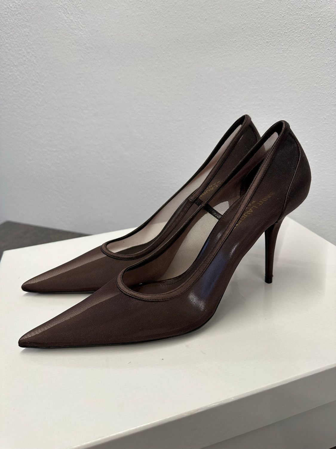 SAINT LAURENT NORMA PUMP BROWN NUOVE
