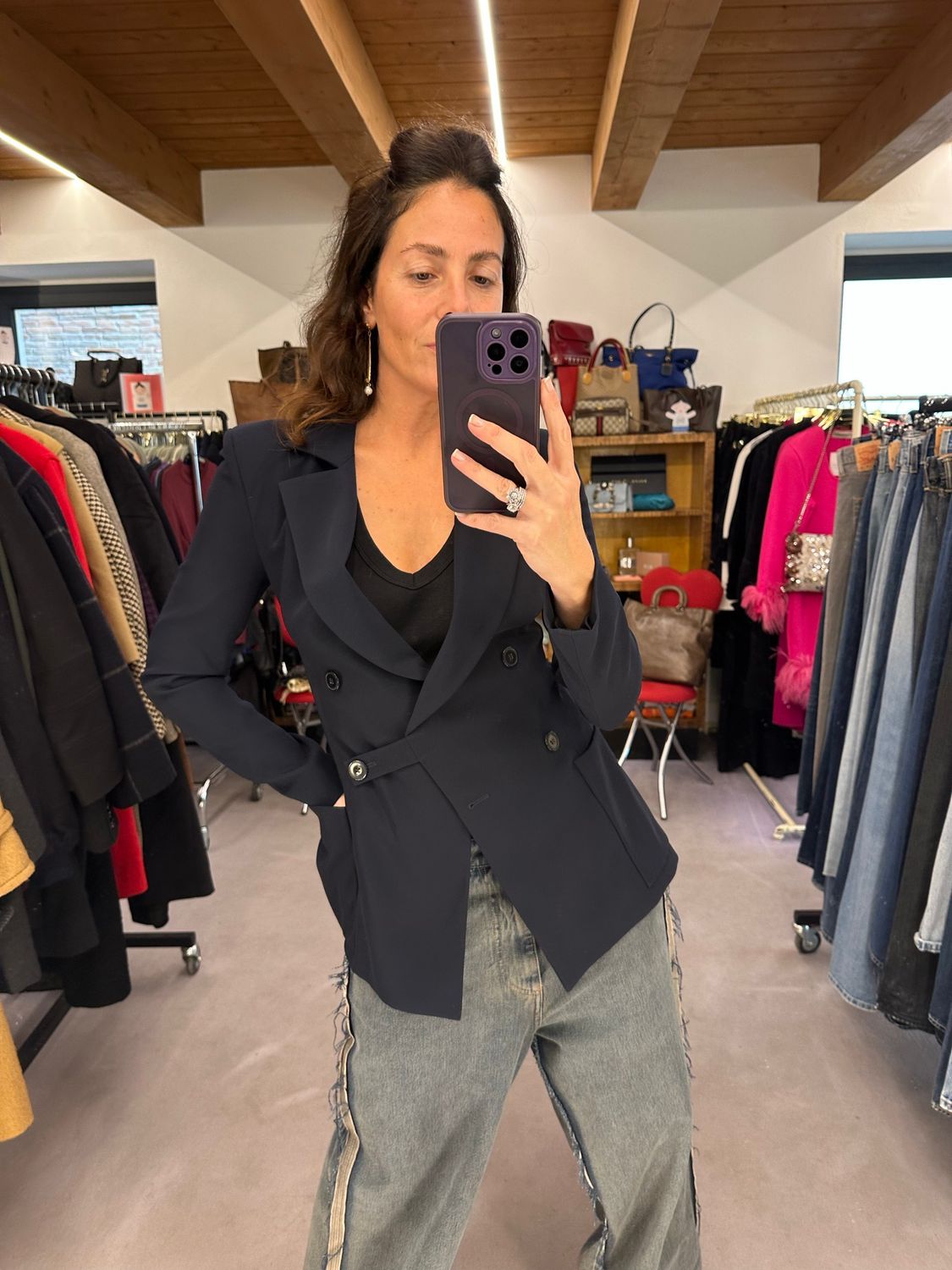 GIACCA LOUIS VUITTON DONNA BLU NOTTE