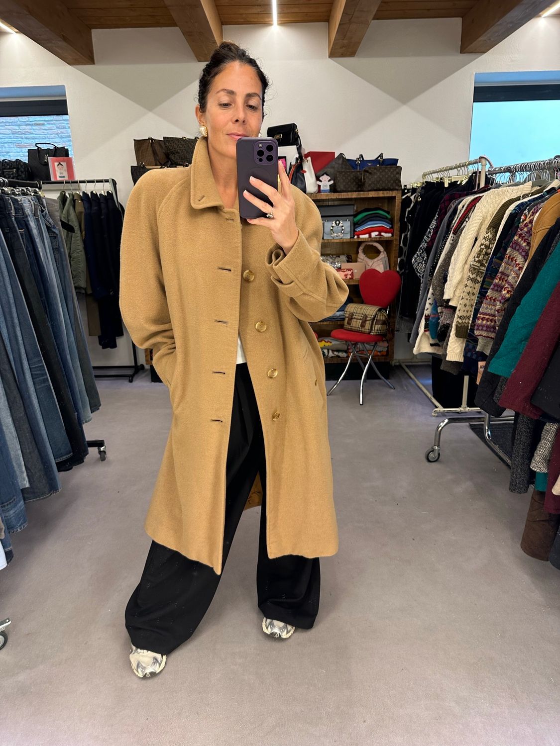 CAPPOTTO BURBERRY PURO CAMEL HAIR 