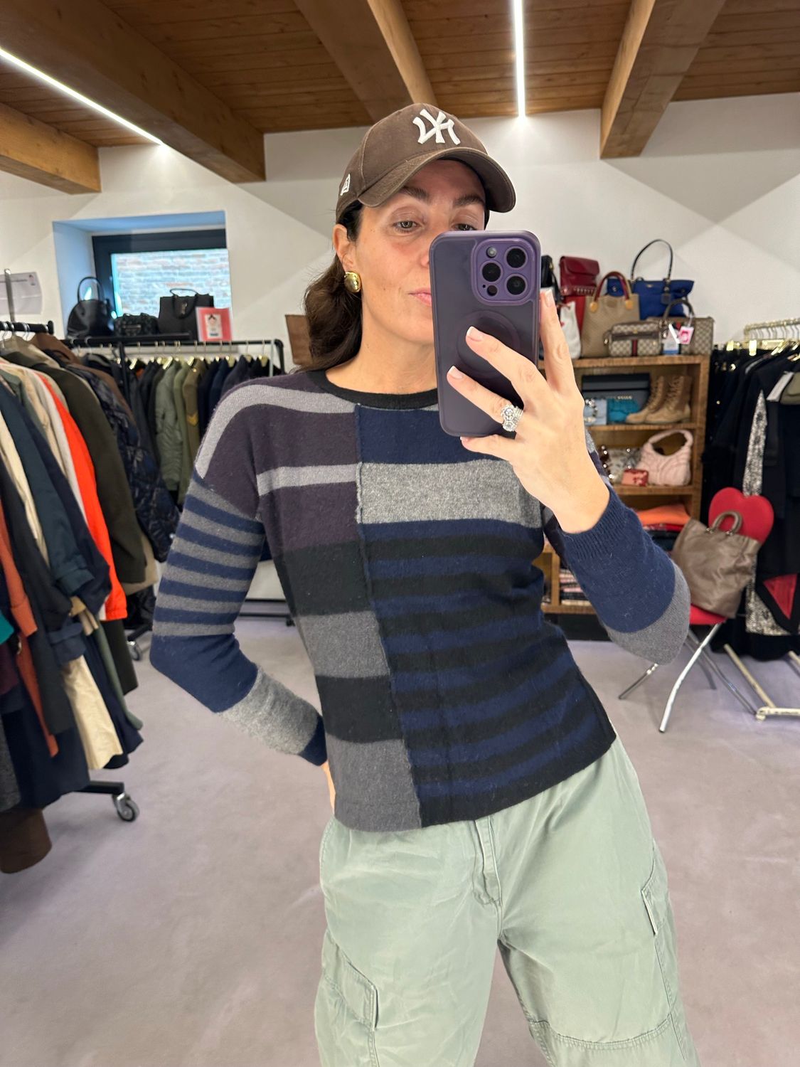 PURO CASHMERE PATCHWORK DONNA TG M