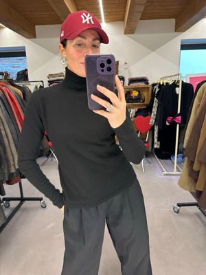 LUPETTO PURO CASHMERE NERO DONNA TG S LUPETTO PURO CASHMERE NERO DONNA TG S