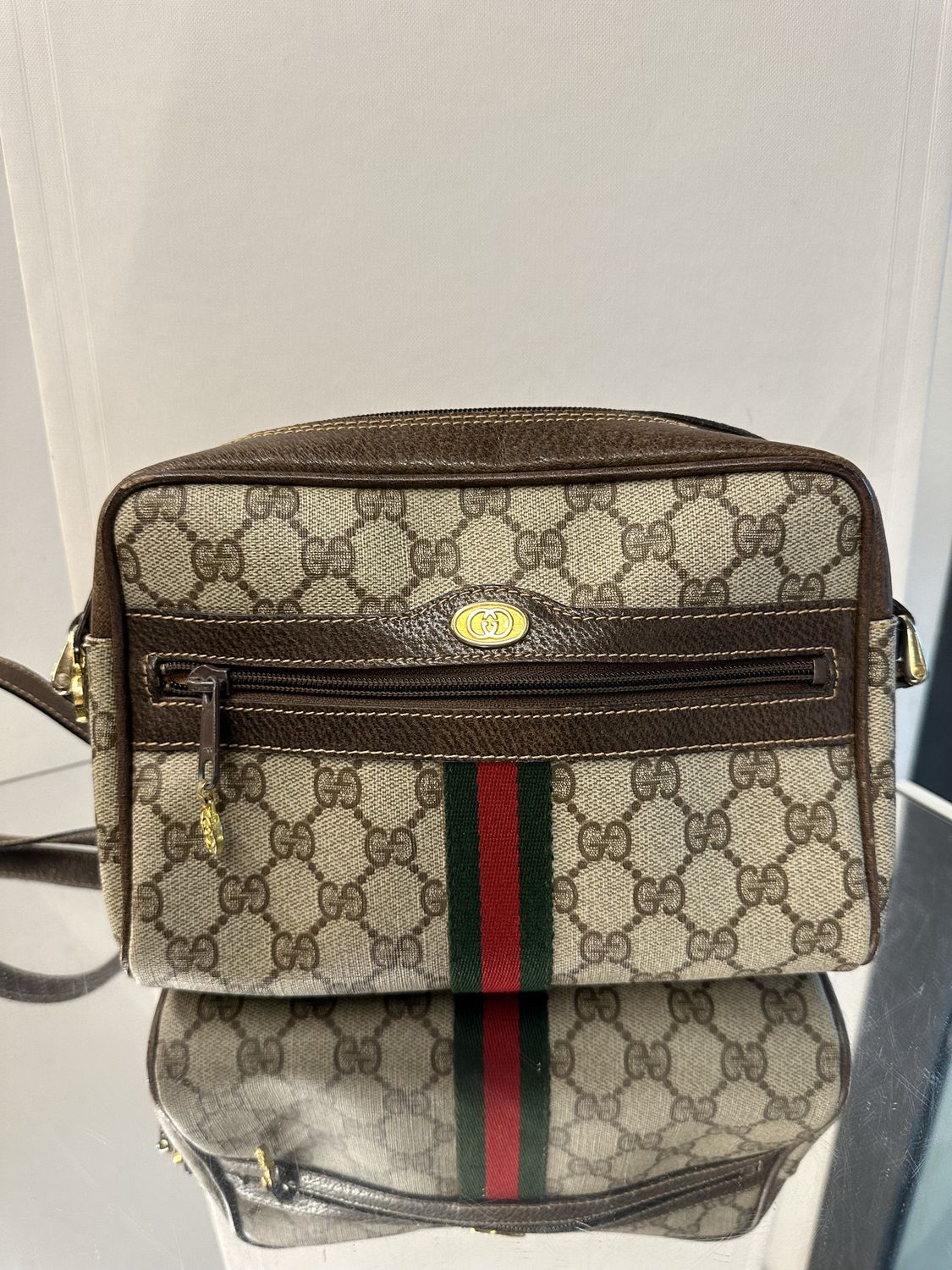 BORSA GUCCI OPHIDIA VINTAGE LINEA MARRONE
