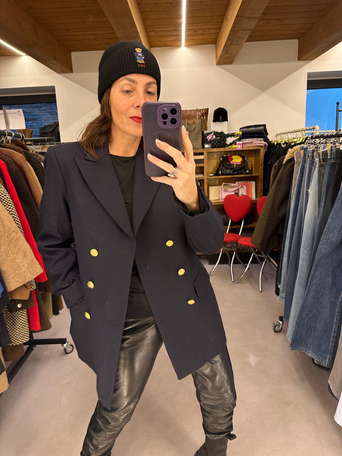 GIACCA ORIGINALE MARINA MILITARE PURA LANA BLU NOTTE DOPPIOPETTO BOTTONI ORO TG 46