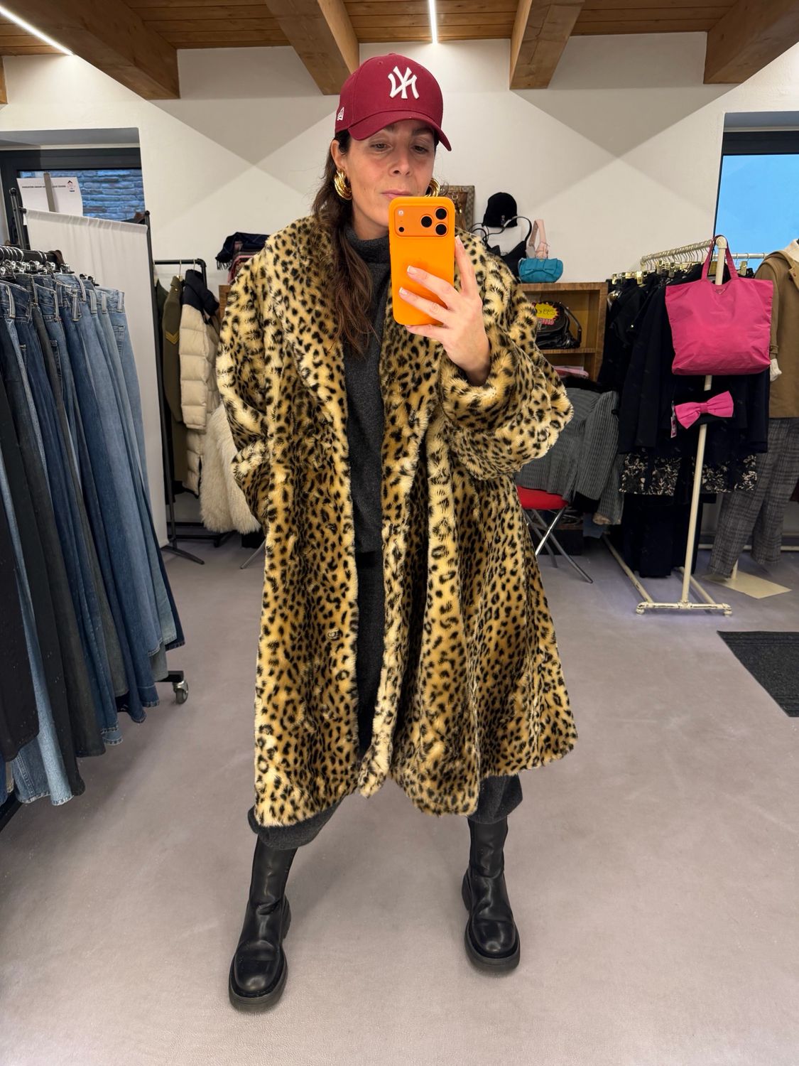 PELLICCIA ECOLOGICA VINTAGE FANTASIA LEOPARDATA