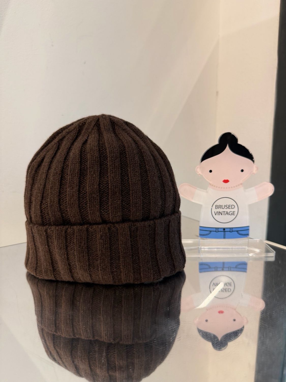 BERRETTA PURO CASHMERE MARRONE SCURO