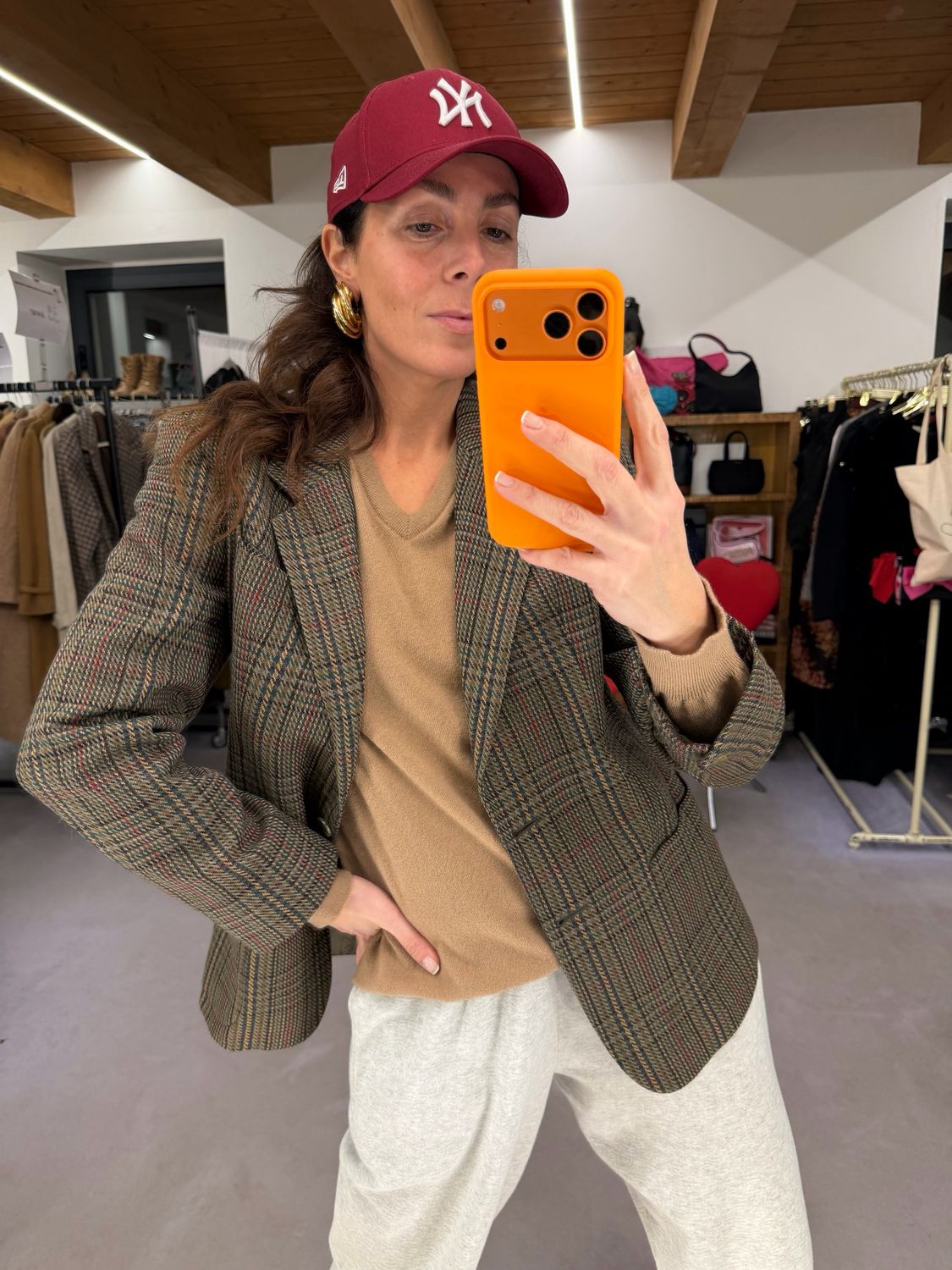 BLAZER DAKS LONDON PURA LANA VERGINE PIED DE POULE MULTICOLOR TG 46