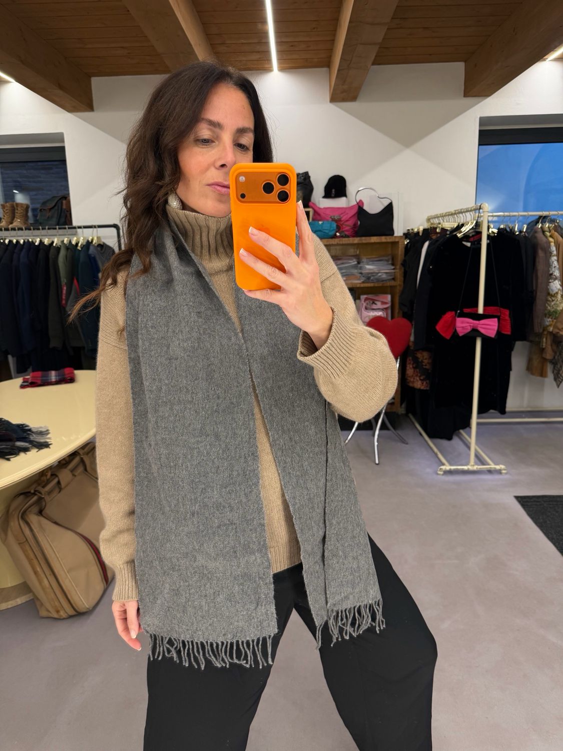 SCIARPA BARBOUR GRIGIO TINTA UNITÀ