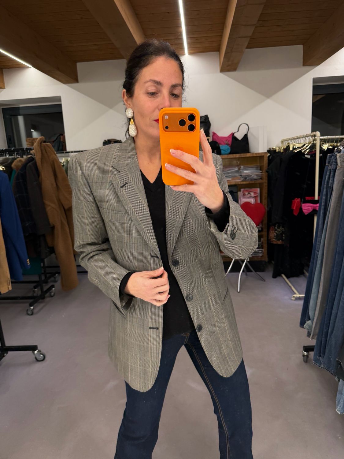  BLAZER PRINCIPE DI GALLES GRIGIO UNISEX TG 50