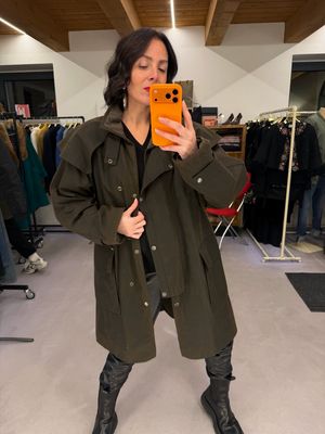 GIACCONE TELA INGRASSATA TG M UNISEX CON MANTELLA