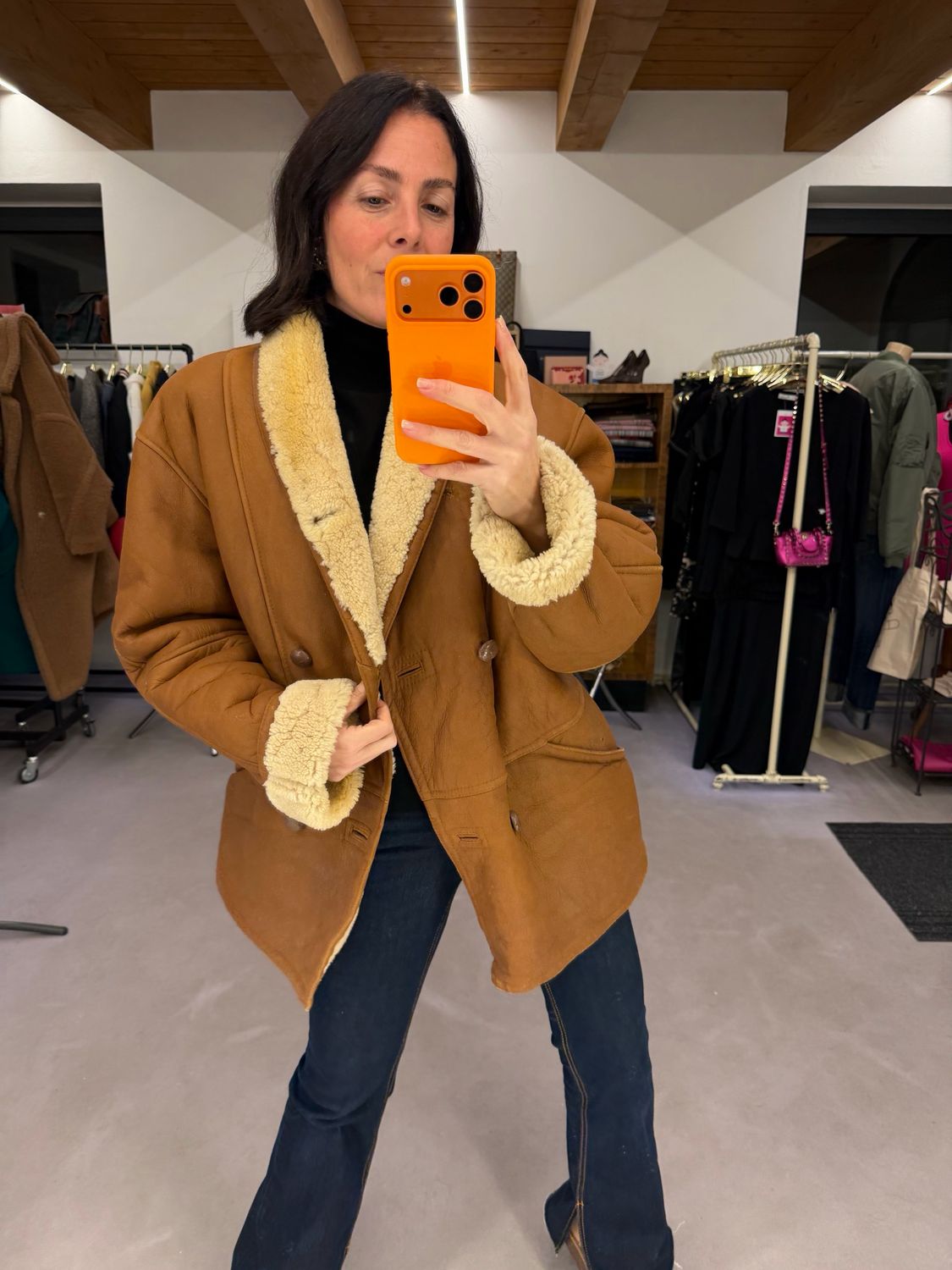 MONTONE VINTAGE CARAMELLO INTERNO PANNA