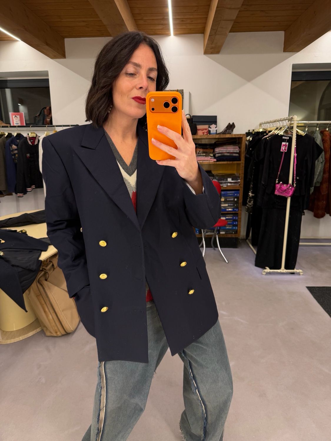 BLAZER ORIGINALE MARINA MILITARE PURA LANA VERGINE BLU BOTTONI ORO TG 52 