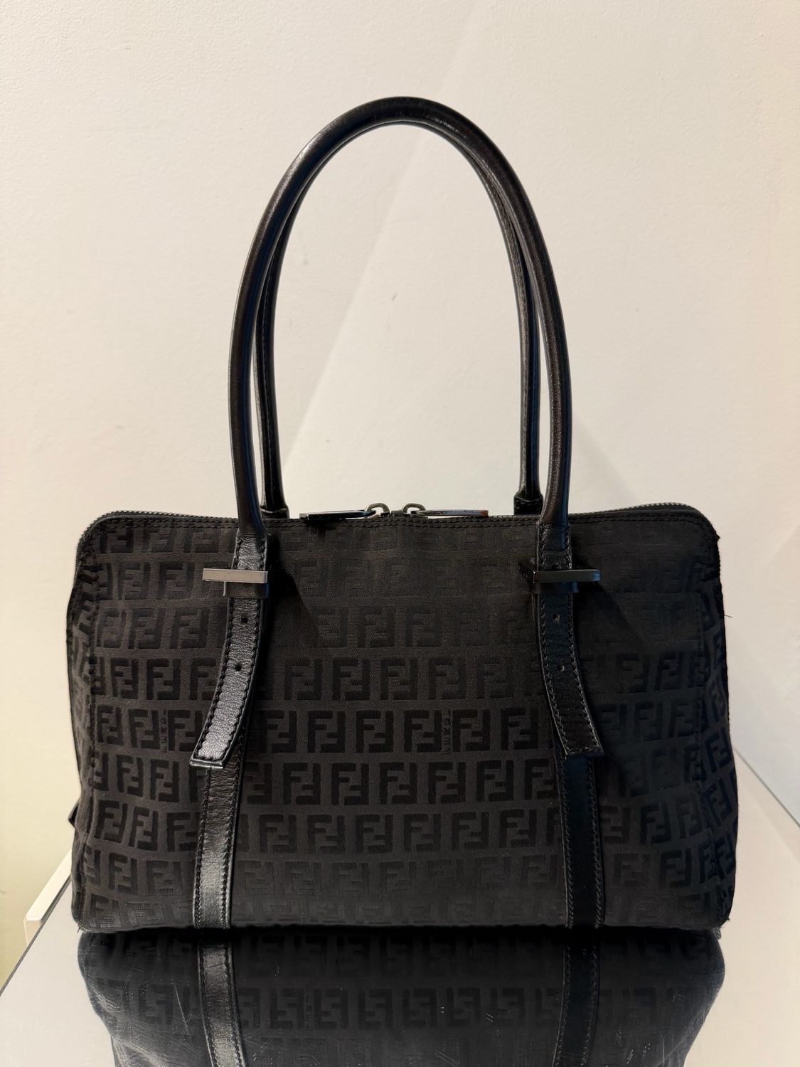 BORSA FENDI MONOGRAM ZUCCHINO NERO