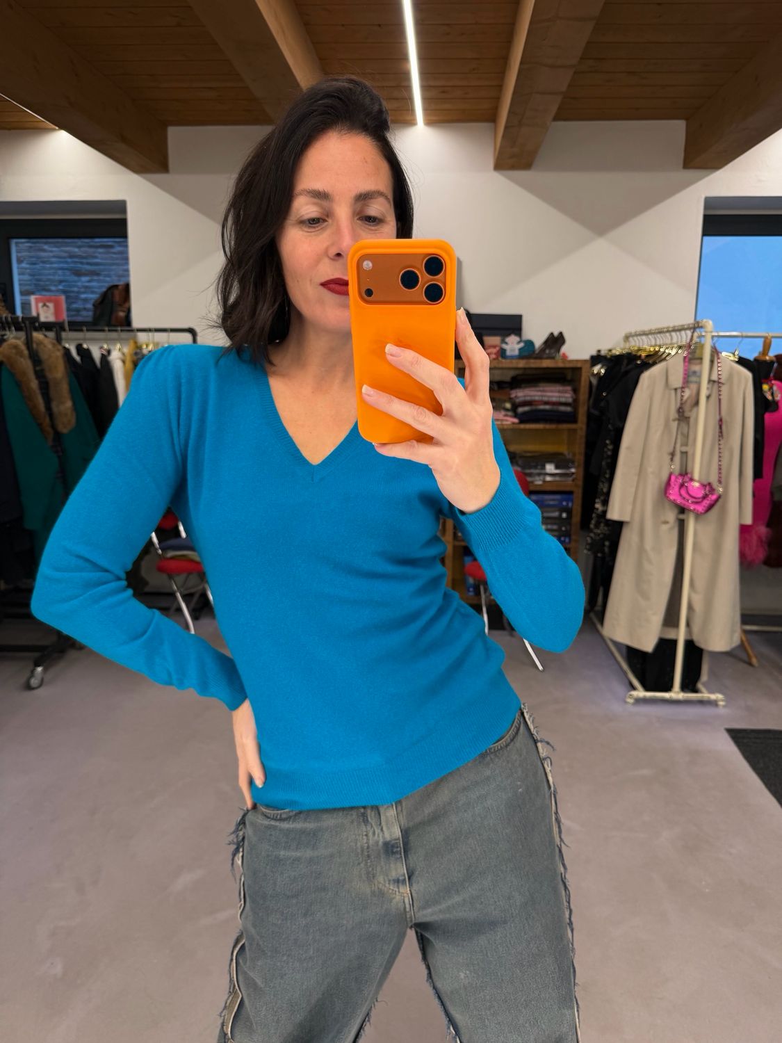 V NECK PURO CASHMERE OTTANIO DONNA TG M