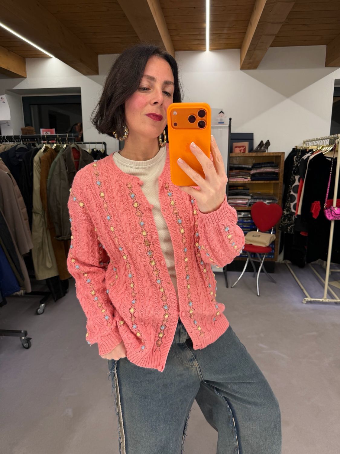 CARDIGAN VINTAGE ROSELLINE