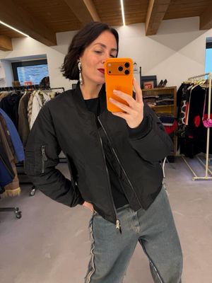 BOMBER NERO NUOVO TG S UNISEX 